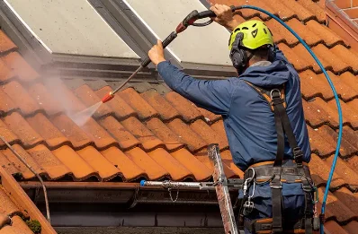 Démoussage et hydrofuge de toiture à Jas